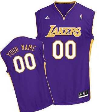 Men & Youth Customized Los Angeles Lakers Purple Jersey